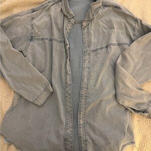 Pink Lily Casual Denim Button Down Shacket